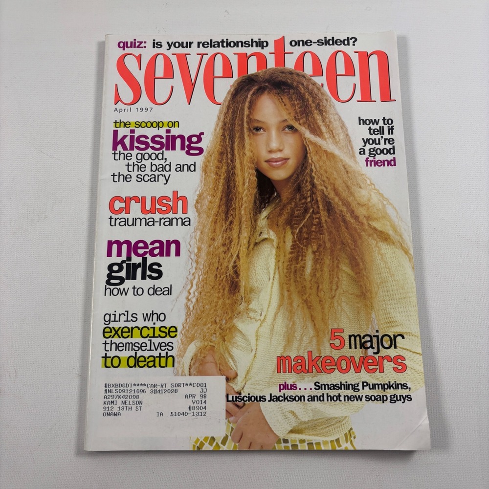 Seventeen Magazine April 1997 Thania Peck Cover Vintage 90s Teen Fashion